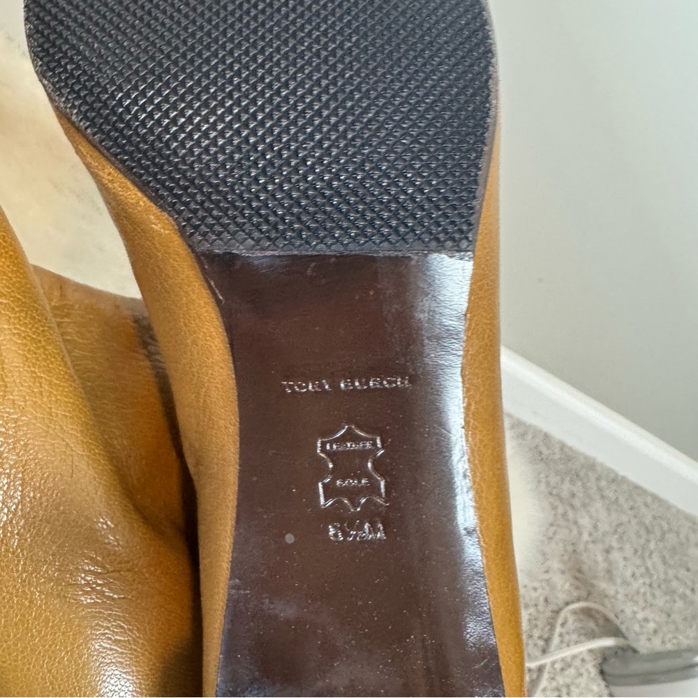 Tory Burch Tubo Knee High Leather Boots in Granola 8.5 - Picture 9 of 9